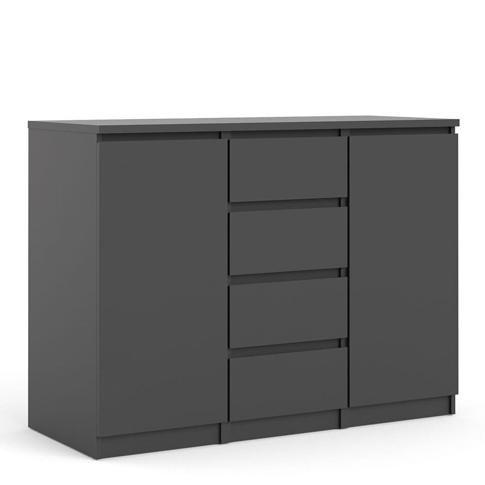 Enzo Sideboard - 4 Drawers 2 Doors in Black Matte